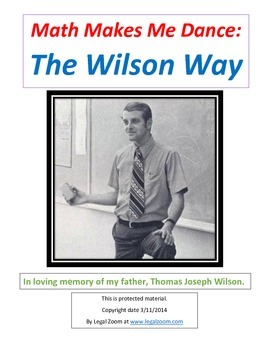 Preview of Math Makes Me Dance: The Wilson Way