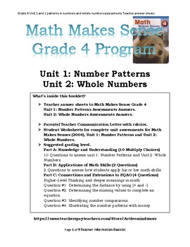 math makes sense grade 4 homework book answers