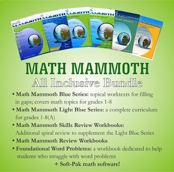 Preview of Math Mammoth All Inclusive Bundle