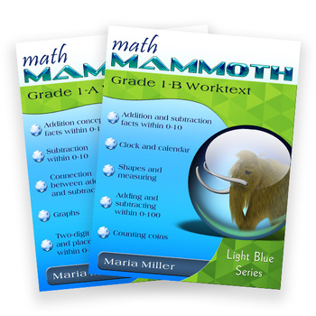 Preview of Math Mammoth Grade 1 Complete Curriculum