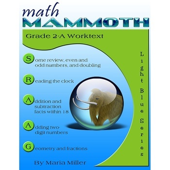 Preview of Math Mammoth Grade 2-A Complete Curriculum