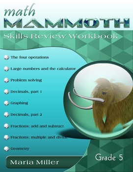 Preview of Math Mammoth Grade 5 Skills Review Workbook