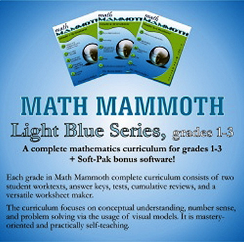 Preview of Math Mammoth Light Blue Series (grades 1-3)