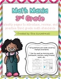 Math Mania- Weekly Math Practice