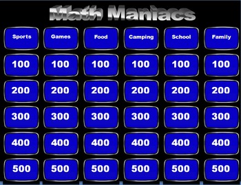 Preview of Math Maniacs