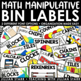 Math Manipulative Bin Labels