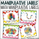 Math Manipulative Labels | Classroom Organization for Mani