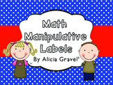 Math Manipulative Tub Labels
