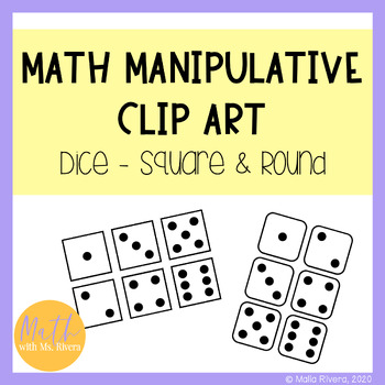 Preview of Math Manipulatives Clip Art Dice