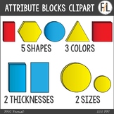 Math Manipulatives Clipart - ATTRIBUTE BLOCKS