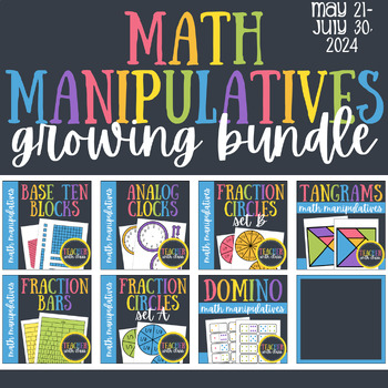 Preview of Math Manipulatives | GROWING BUNDLE | PDF | Printable