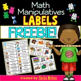 Math Manipulative Labels FREEBIE!
