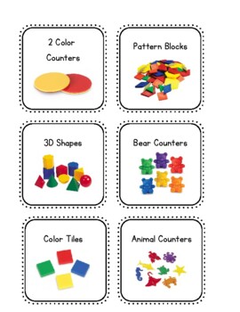  Animal Counters Math Manipulatives