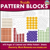 Math Manipulatives - Printable Pattern Block Sheets