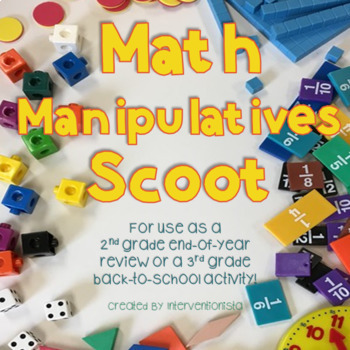 Preview of Math Manipulatives Scoot/Centers