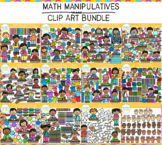 Math Manipulatives and Math Kids Clip Art Big Bundle
