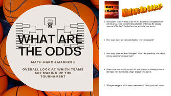 Preview of Math March Madness - What are the Odds!? (Overall Stats of Tournament Make Up)