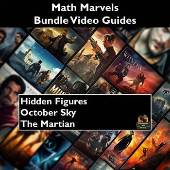 Preview of Math Bundle: Movie Guides: Hidden Figures, The Martian, & October Sky!