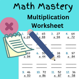 Math Mastery: Multiplication Worksheet