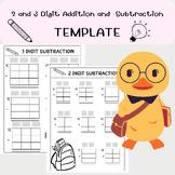 Math Mastery: Regrouping Templates for 2 and 3-Digit Addit