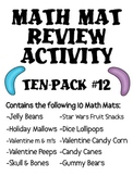 Math Mat Review Activity:  ASSORTED TEN PACK #12
