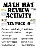 Math Mat Review Activity:  ASSORTED TEN PACK #5