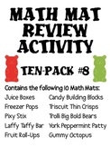 Math Mat Review Activity:  ASSORTED TEN PACK #8