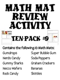 Math Mat Review Activity:  ASSORTED TEN PACK #9