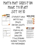 Math Mat Review Activity: Made to Order Ten Pack