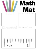 Math Mat Review Activity:  the Ruler