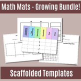 Math Mat Templates | Scaffolded Math Templates | A Growing
