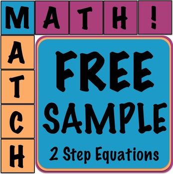 Preview of Math Matcher Puzzle - 2 Step Equations