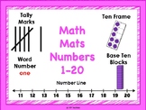 Math Mats 1-20 with IEP Goals and Objectives - Easel Asses