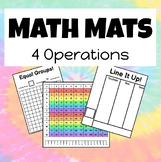 Math Mats (4 Operations) for Dry Erase Pockets w/ Math Too