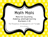 Math Mats Bundle - Counting, Addition, and Subtraction for