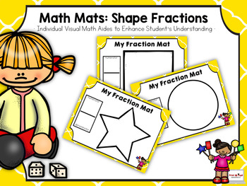 Preview of Math Mats: Shape Fractions