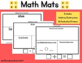 Math Mats Visual | Addition | Subtraction | Multiplication