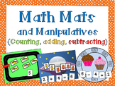 Math Mats and Manipulatives {addition, subtraction, counti