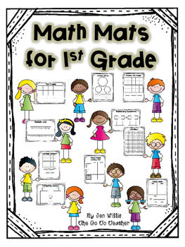 Preview of Math Mats for First Grade