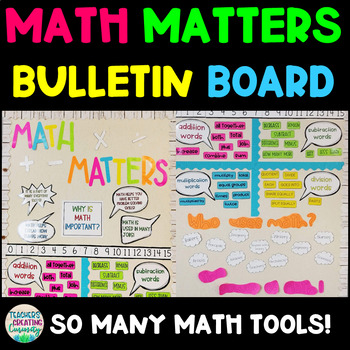 Math Matters Bulletin Board Kit by Teachers Creating Curiosity | TpT