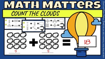 Preview of Math Matters (SIMPLE ADDITION) Worksheets _ Count the Clouds