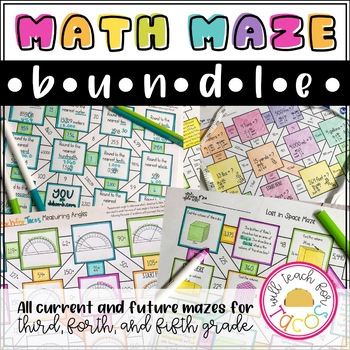 Preview of Math Maze Bundle