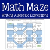 Math Maze - Writing Algebraic Expressions