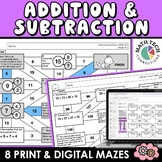2nd Grade Math Review Addition and Subtraction Practice Ma