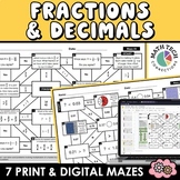4th Grade Math Review Fractions and Decimals Practice Math