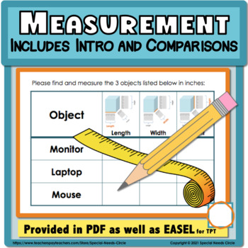 Preview of Measurement Review and Worksheets_Elementary Math_Life Skills