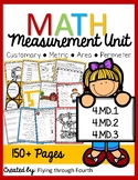 Math Measurement Unit {Third/Fourth/Fifth} 4.MD.1 4.MD.2 4.MD.3
