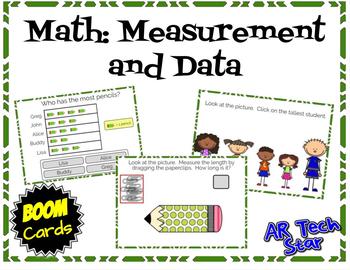 Preview of Math: Measurement and Data Boom Cards