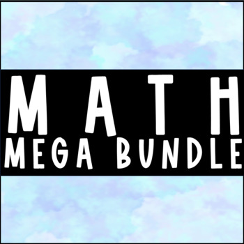 Preview of Math Mega Bundle Addition Subtraction Place Value 2D 3D Shapes