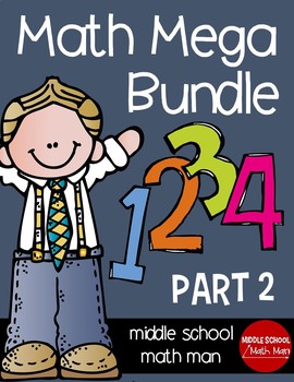 Preview of Math Mega Bundle (For Upper Elementary/Middle School Math) PART 2